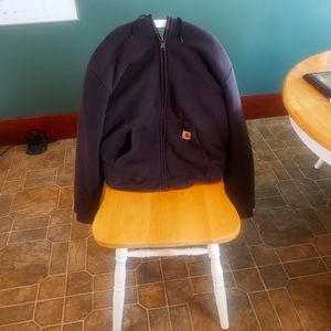 Insulated carhartt black zip up jacket